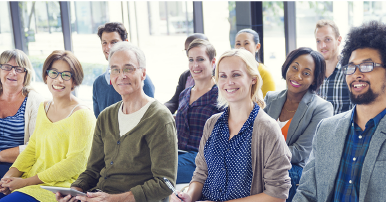 Parents and school community members gathered together
